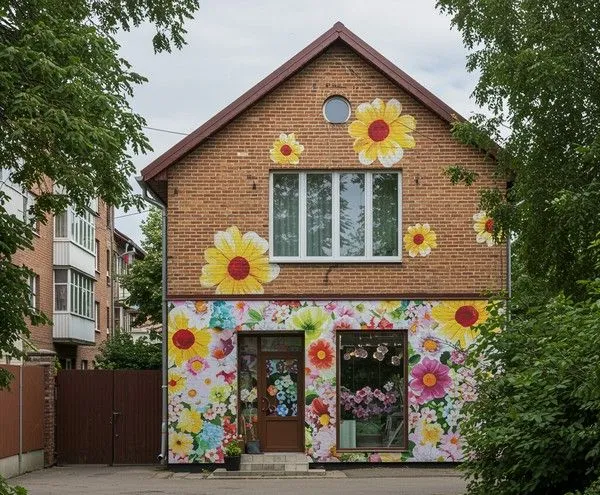 Оформление строительных ограждений и фасадов